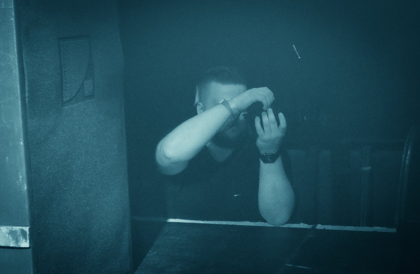 Behind the scenes on a shoot